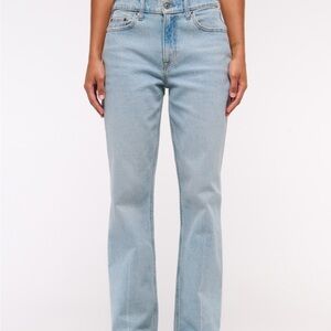 Abercrombie & Fitch Light Blue Baggy Low Rise Jean